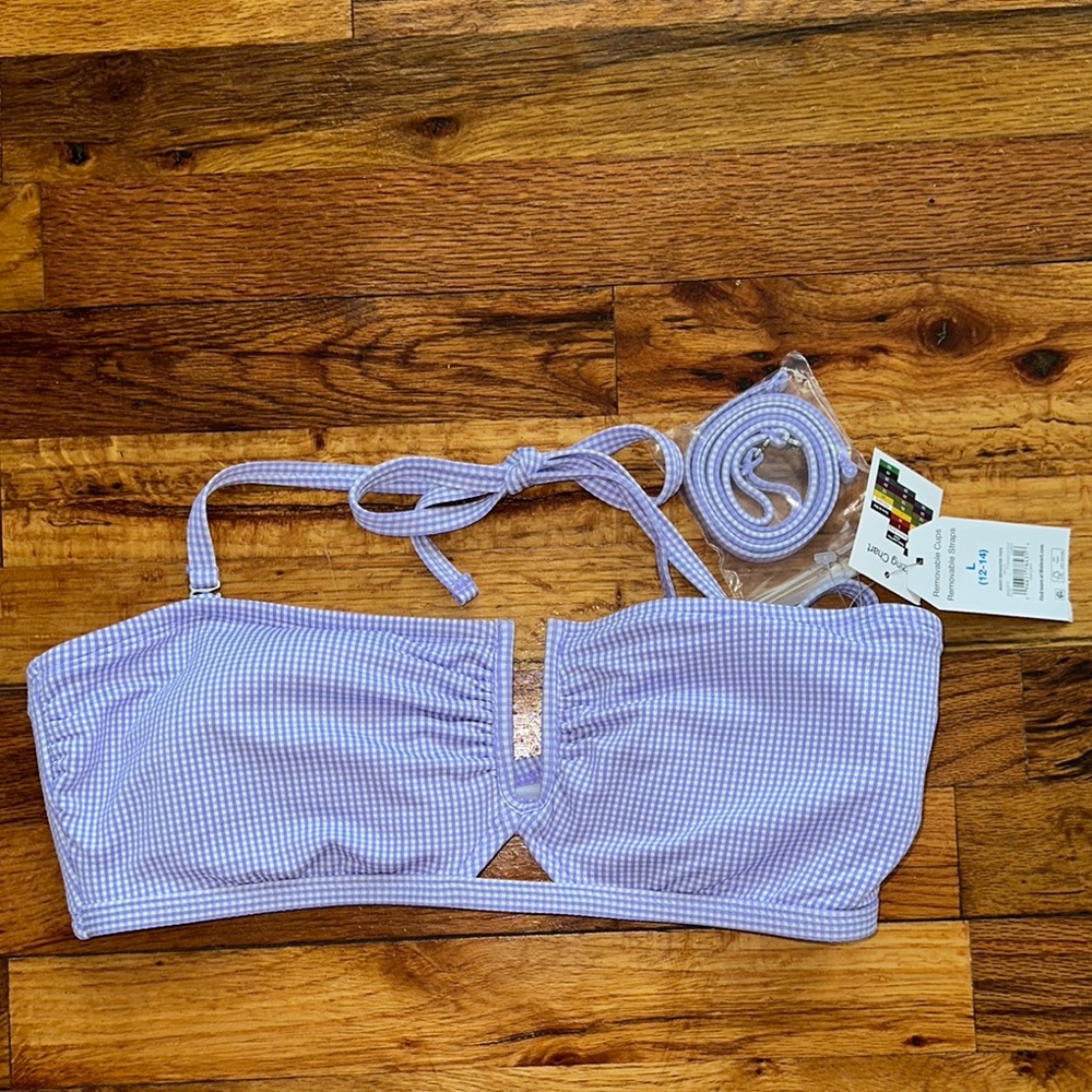Time and Tru Purple Bikini Bandeau